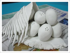 My IDEA ontographic drawing in a 3D clay-form